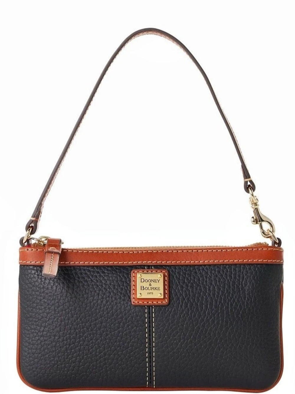 Dooney & Bourke Large Sim Wristlet Black & Brown NWT